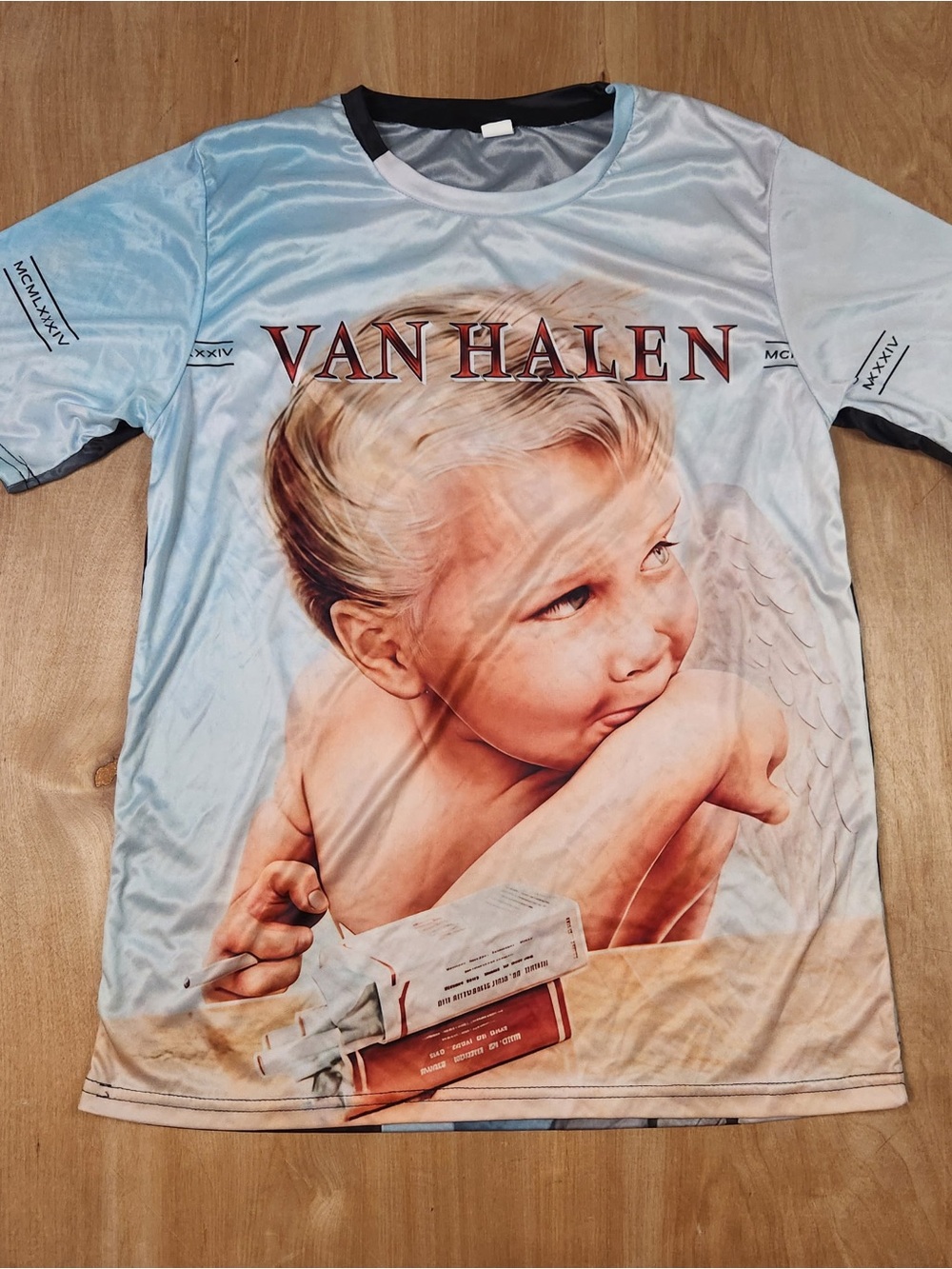 Van Halen 1984 Men’s Short Sleeve All Over Print T-Shirt Large.
